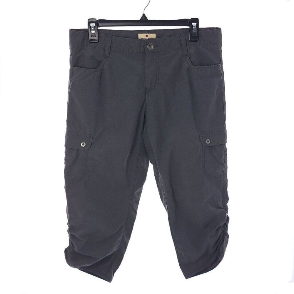Woolrich Solid Gray Cargo Capri Outdoor Hiking Womens Size 8